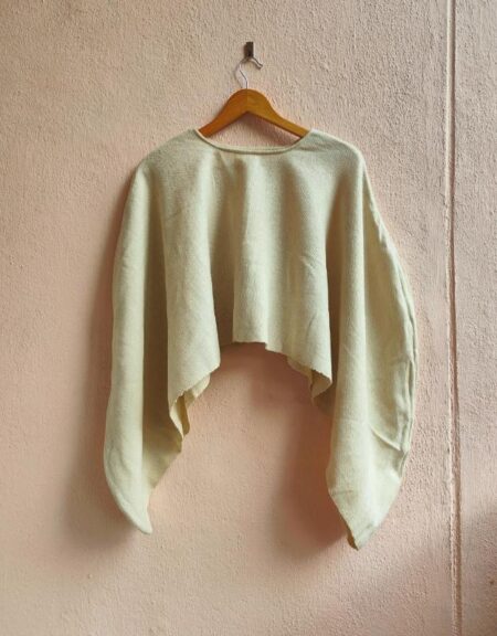 Woollen knitted crop top